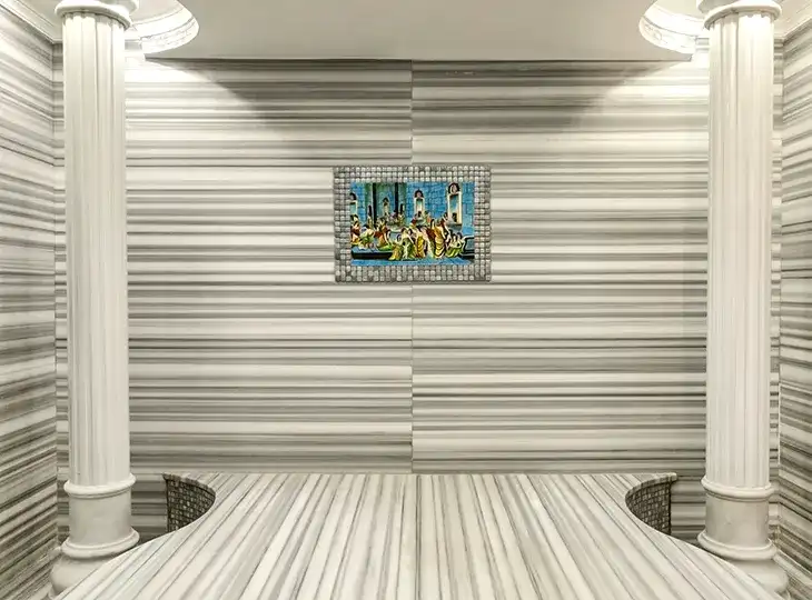 Traditional Turkish Bath experience at Ametyhst Turkish Bath Spa featuring marble steam rooms and aromatic treatments